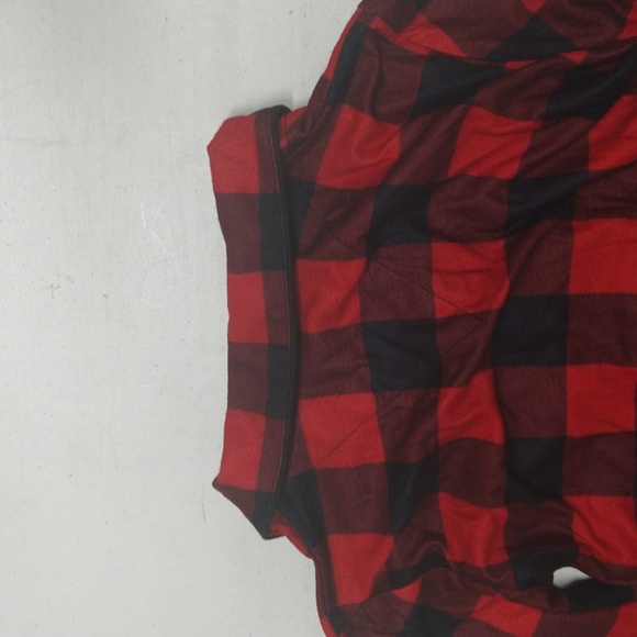 New! Kids' 2pc Button Up Pajama Set Buffalo Check - Cat & Jack™ Red M - Picture 7 of 16